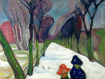 EDVARD MUNCH - Avenue in the snow - 3EU3017