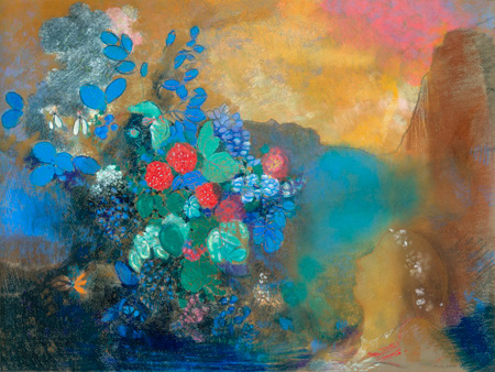 ODILON REDON - Ophelia among the flowers - 3AA2689